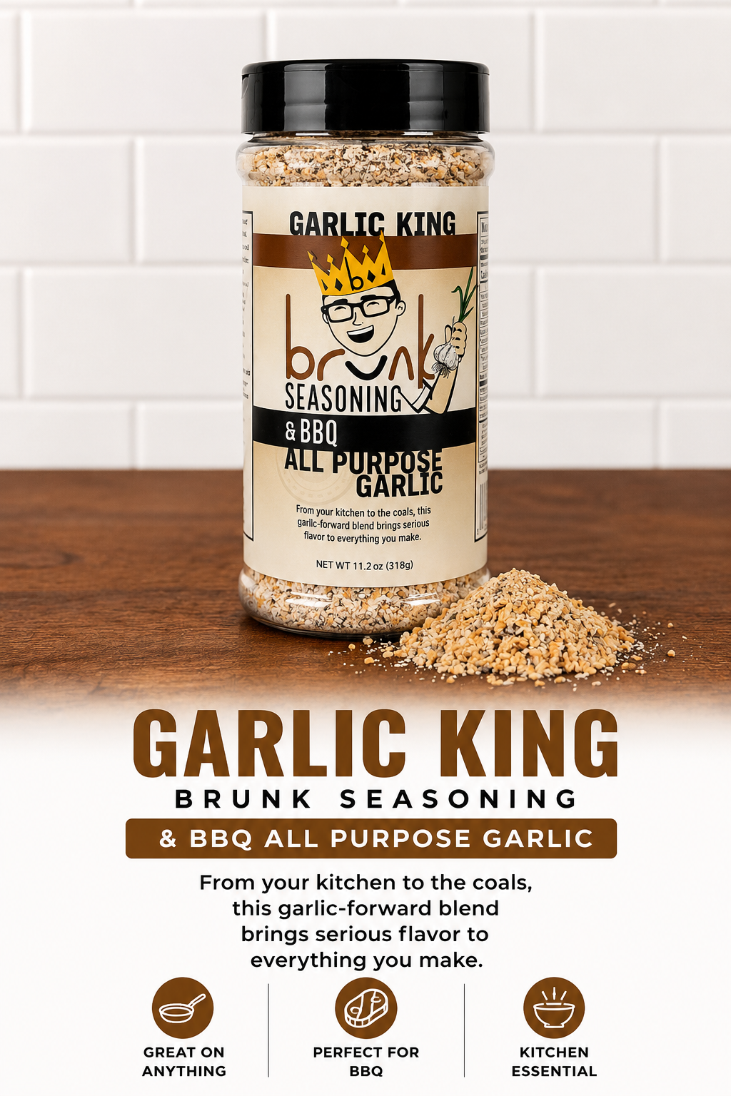 Brunk Garlic King All Purpose Garlic Seasoning (11.2 oz)